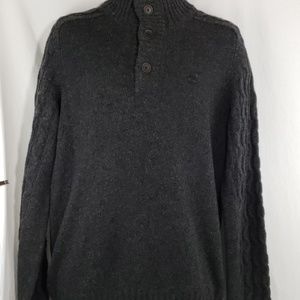 Mens Timberland Regular Fit Button Sweater.